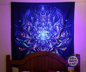 150cm 'Metta Morph' Psychedelic Art Tapestry